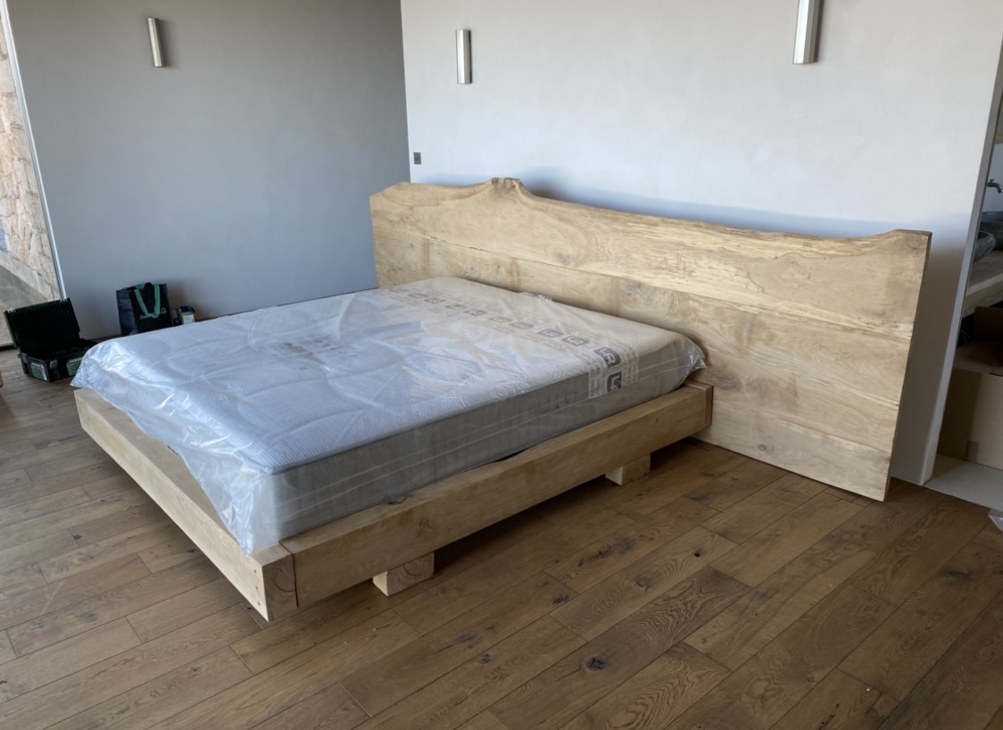 Tête De Lit En Bois Brut